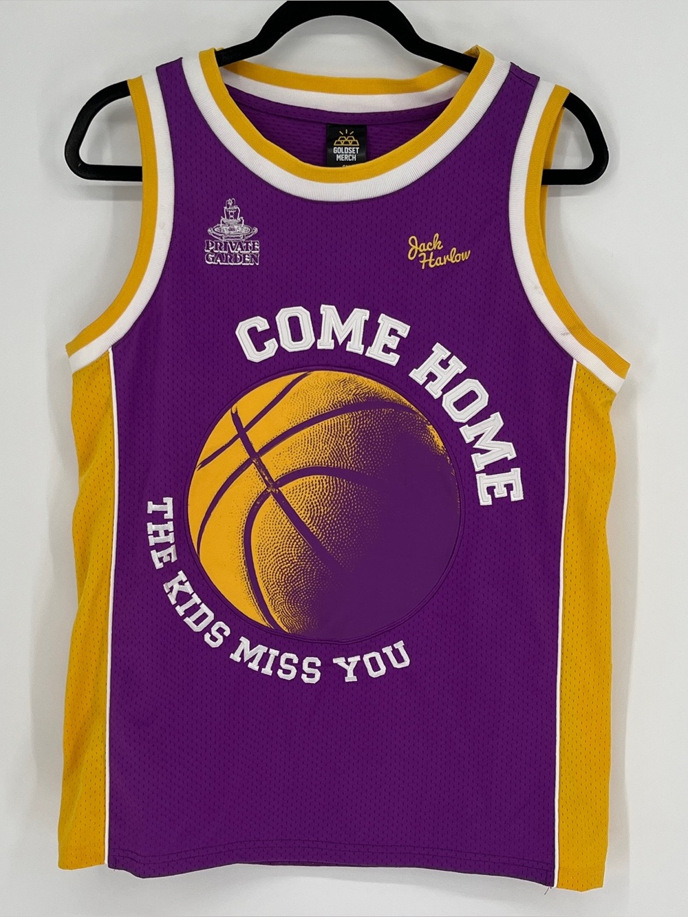 Jack Harlow Basketball Jersey Sz S Come Home the Kids Miss You Tour Rap Hip Hop